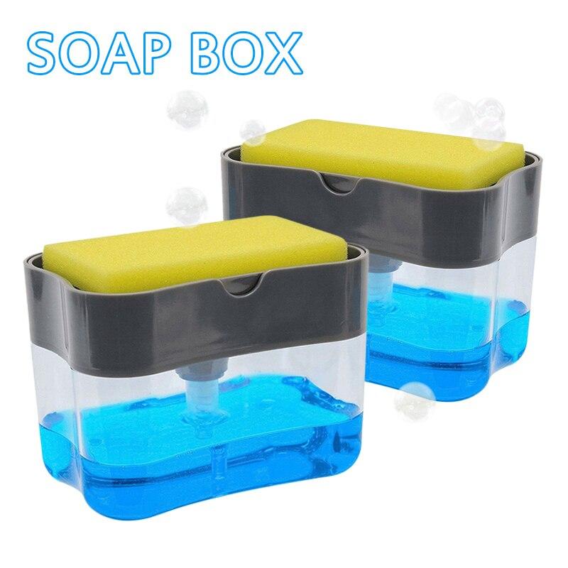 Hot 2 in 1 Sponge Soap Dispenser