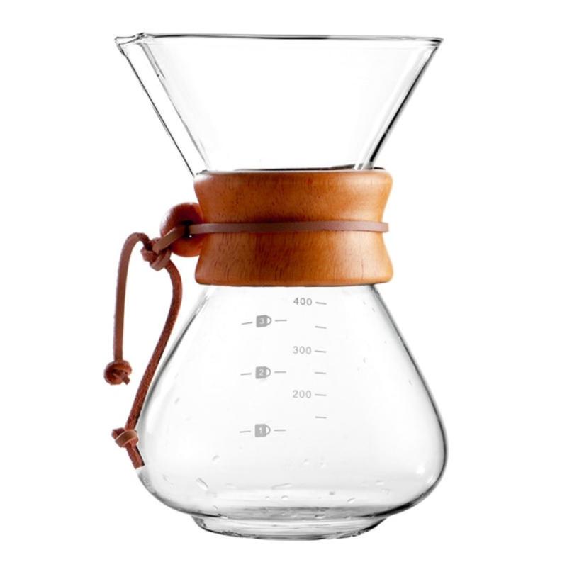 Heat Resistant Classic Glass Coffee Mug Pour Electric Stainless Steel