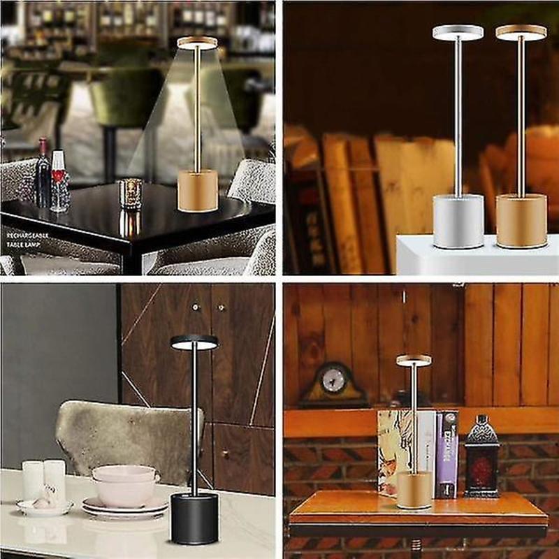 USB Portable Wireless LED Table Lamp (Black)