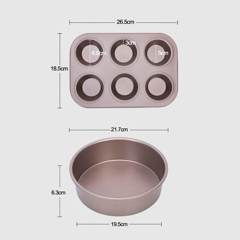 5 Pieces Cake Mold Carbon Steel