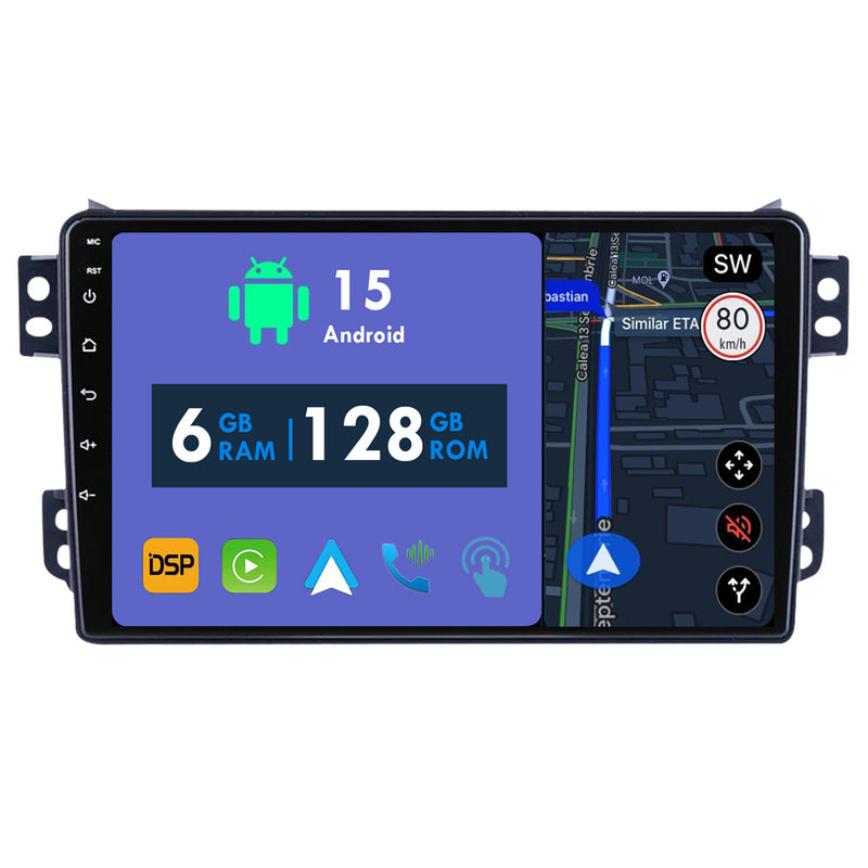 RoverOne Car Stereo Radio Bluetooth CarPlay GPS Navigation for Suzuki Splash for Opel Agila Maruti Ritz 2008 - 2017