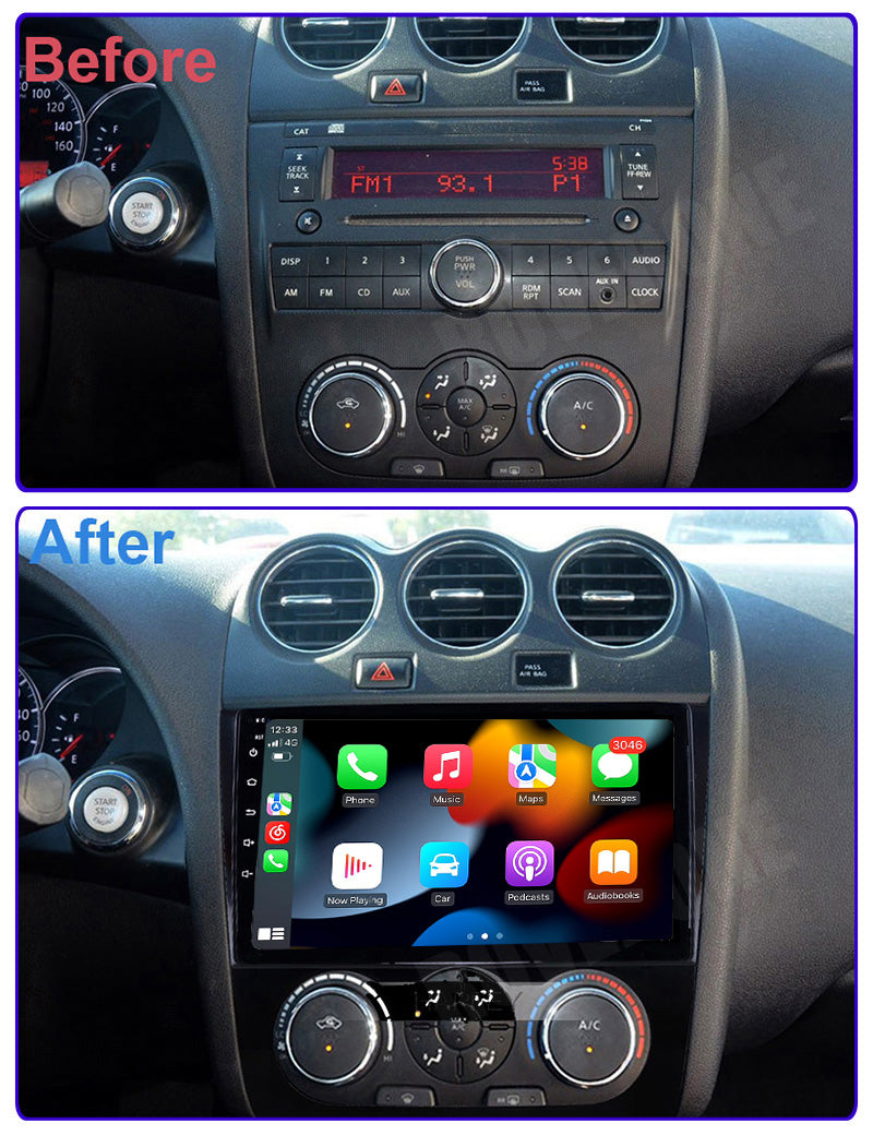 RoverOne Car Stereo Radio Bluetooth CarPlay GPS Navigation for Nissan Altima Teana 2008 - 2012