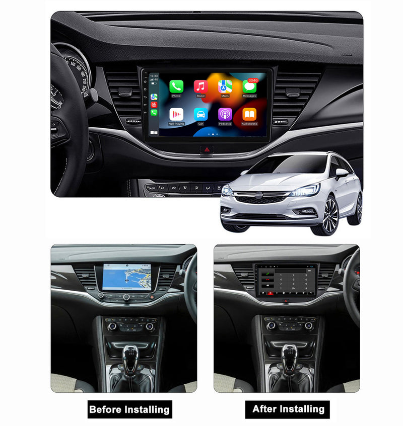 RoverOne Car Stereo Radio Bluetooth CarPlay GPS Navigation for Opel GrandLand X 2017 - 2023 Astra K 2015 - 2021