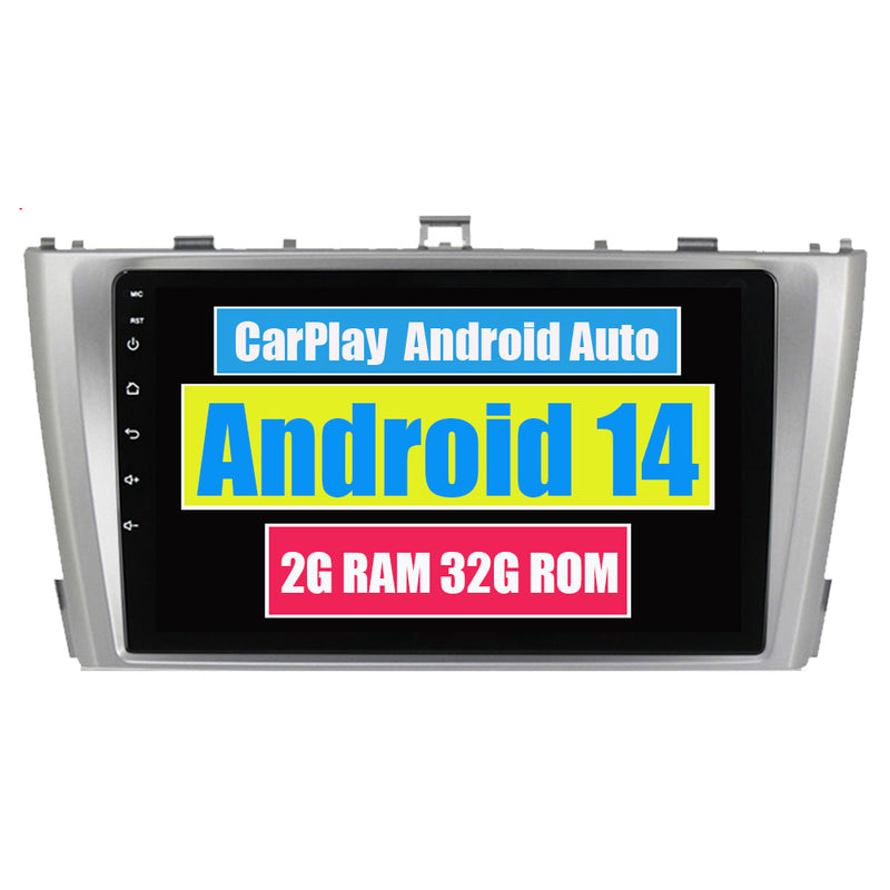 RoverOne Car Stereo Radio Bluetooth CarPlay GPS Navigation for Toyota Avensis 3 2008 - 2015 Silver