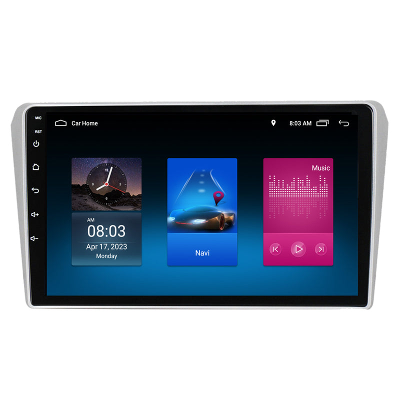 RoverOne Car Stereo Radio Bluetooth CarPlay GPS Navigation for Toyota Avensis T250 2 II 2002 - 2009 Silver