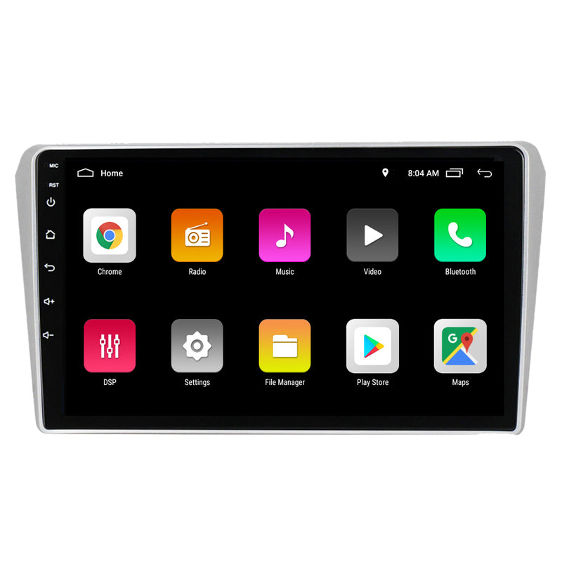 RoverOne Car Stereo Radio Bluetooth CarPlay GPS Navigation for Toyota Avensis T250 2 II 2002 - 2009 Silver