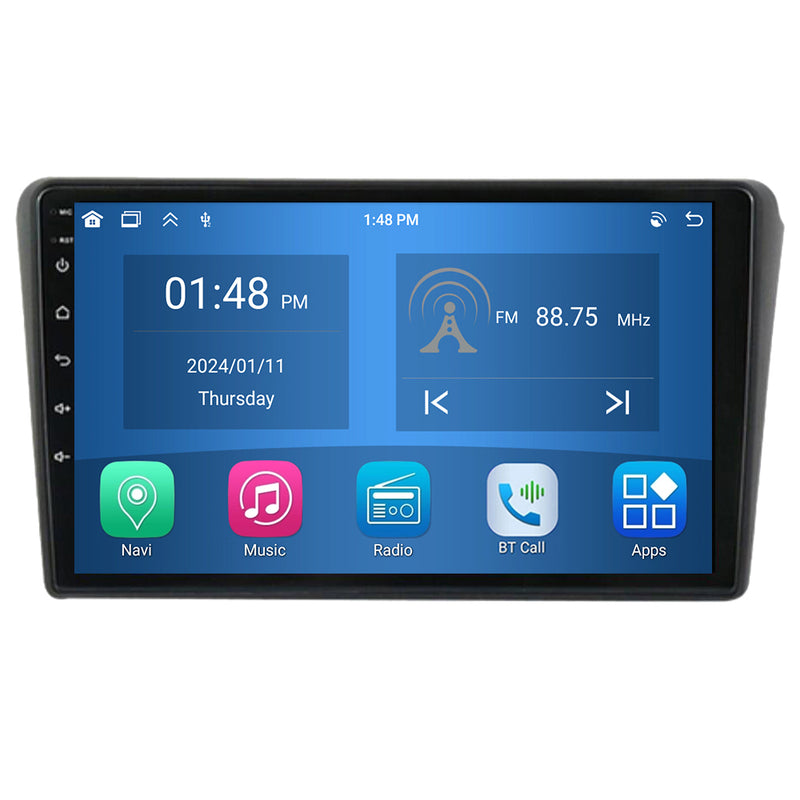 RoverOne Car Stereo Radio Bluetooth CarPlay GPS Navigation for Toyota Avensis T250 2 II 2002 - 2009 Black