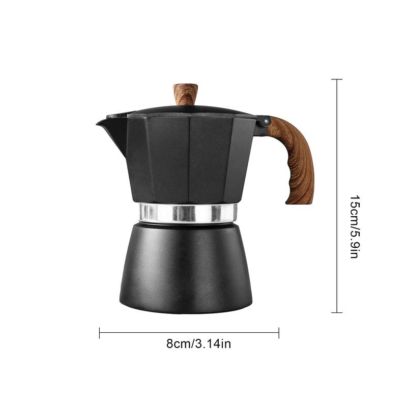 Comfortable Aluminum Coffee Pot Moka Espresso 150ML