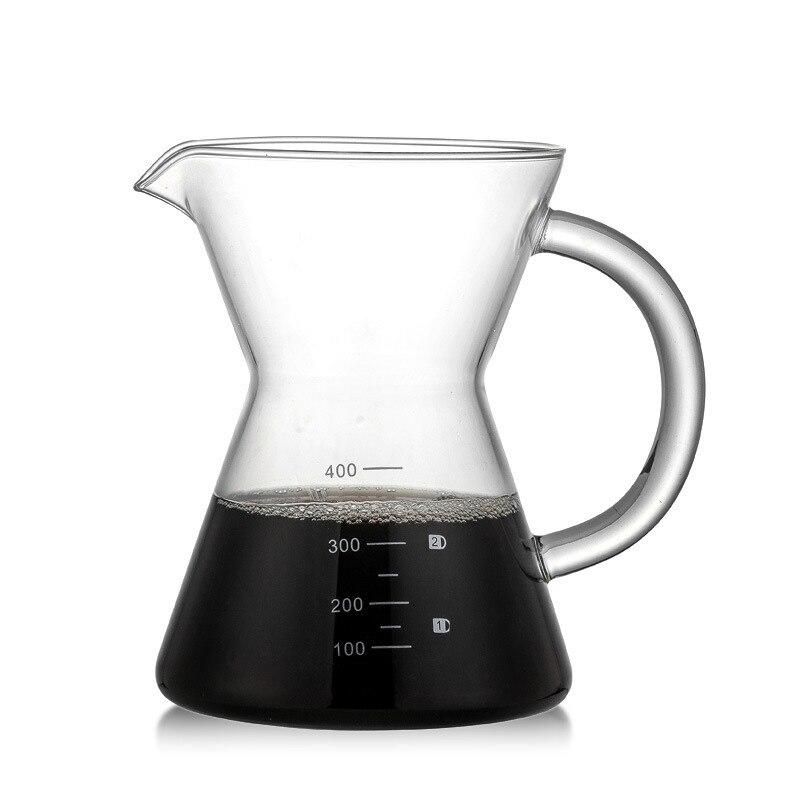 400ml glass machine coffee kettle heat resistant
