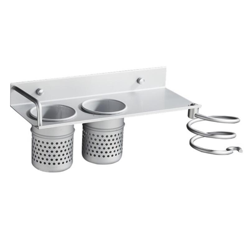 Aluminum Hair Dryer Holder, Hair Dryer Stand, Non-Perfect Shelves