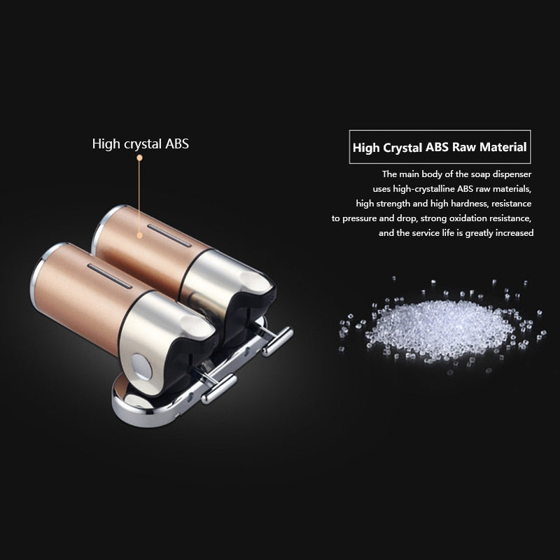 Double Soap Dispensers Stainless Steel Bottle