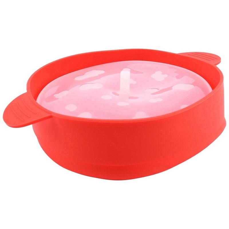 Microwave Popcorn Popper Folding Silicone Bowl with Lid