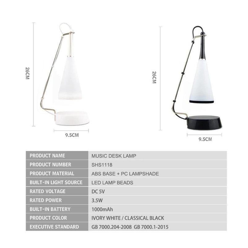 LED Touch Sensor Bluetooth LED Table Lamp