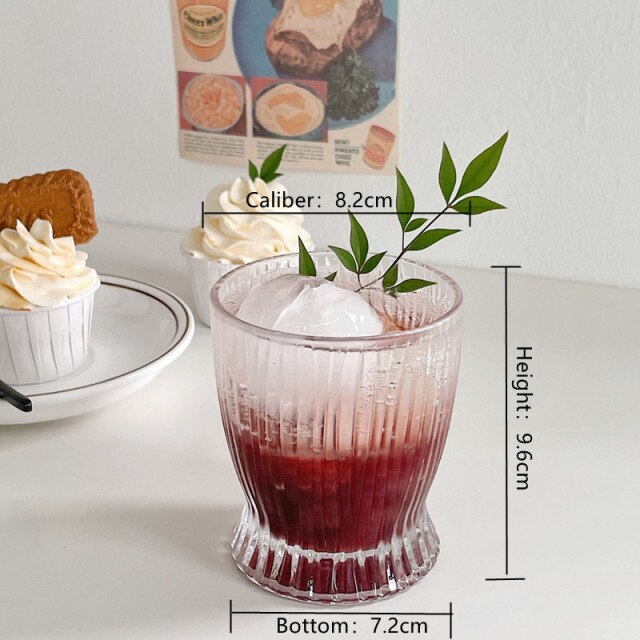 Nordic transparent glass shot cup coffee coffee drinks whisky cocktail