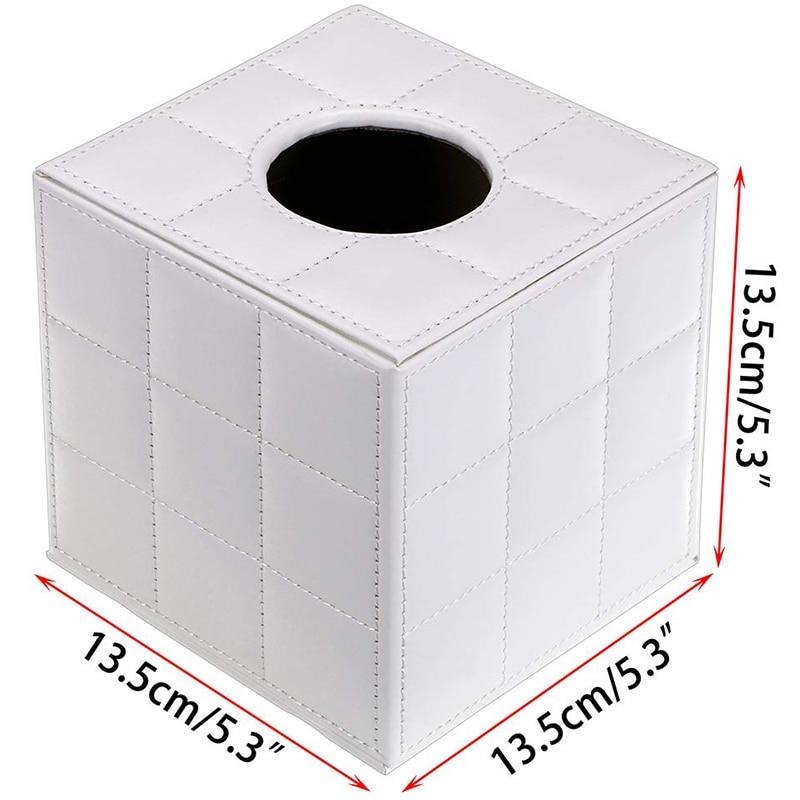 PU leather box handle, square towel holder with magnet