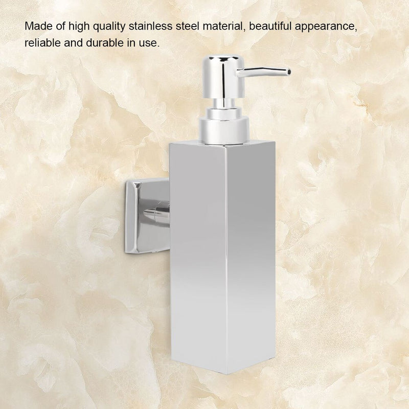 Wall mount stainless steel soap dispensers