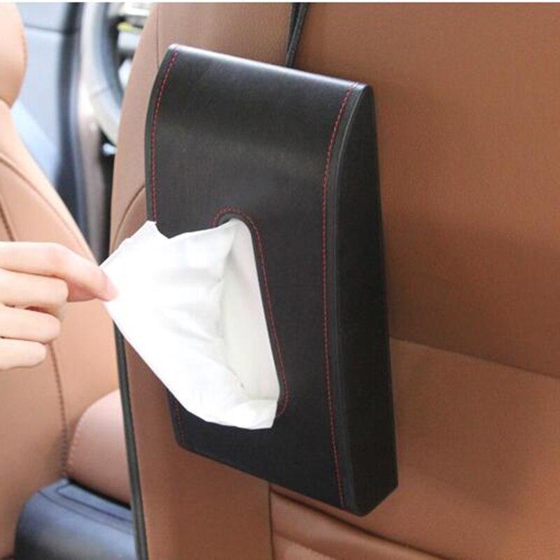 Car Interior Accessories Car Styling Stylish Leather Towel Box