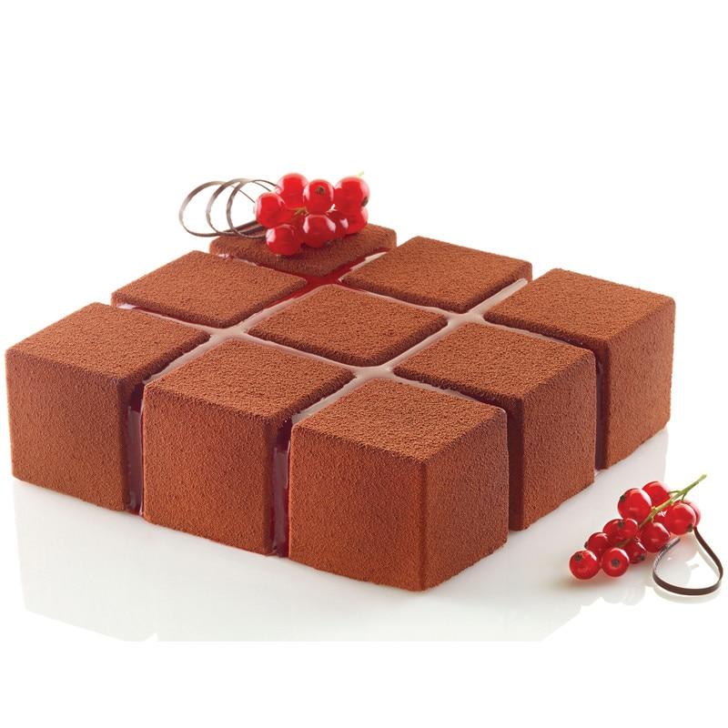 Geometry 3D Silicone Moulds Cake Dessert Muffin Baking Tools Chocolate