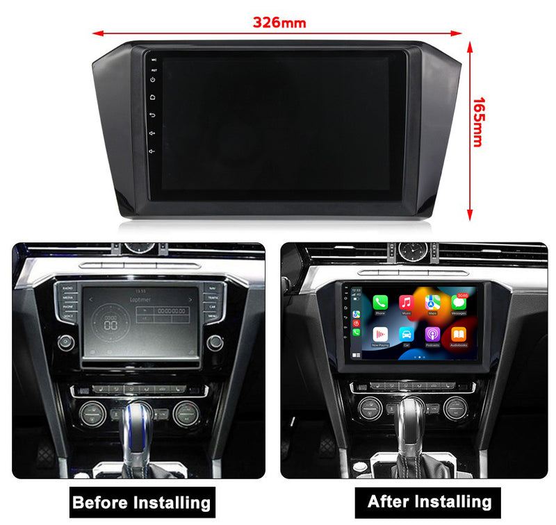 RoverOne Car Stereo Radio Bluetooth CarPlay GPS Navigation for Volkswagen Passat B8 2016 - 2018