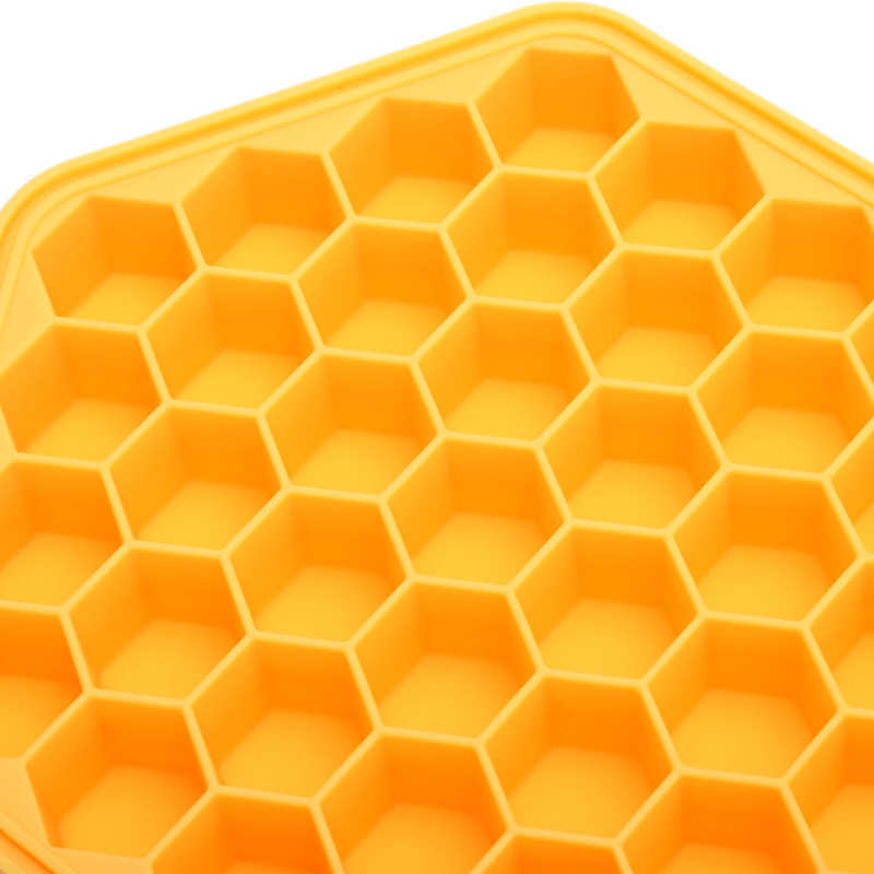 Reusable Ice Cube Machine 37 Trays For Grid Ice Polygon Silicone Ice Cube Tray