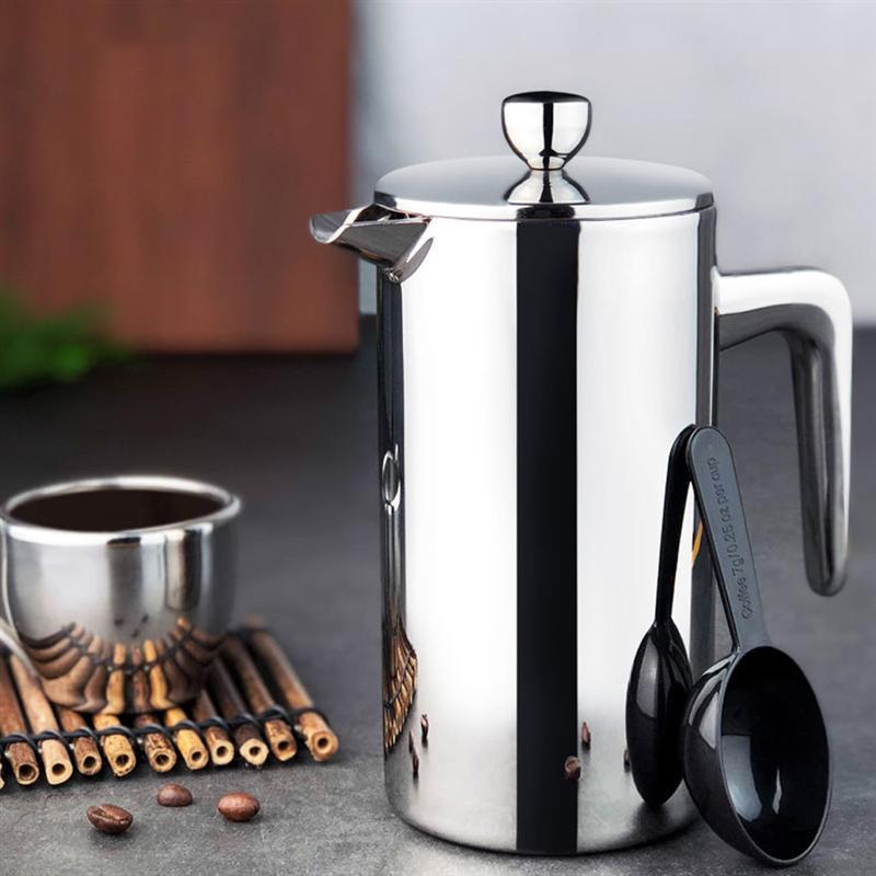 French Press Coffee Maker Stainless Steel Cafe - 700ml