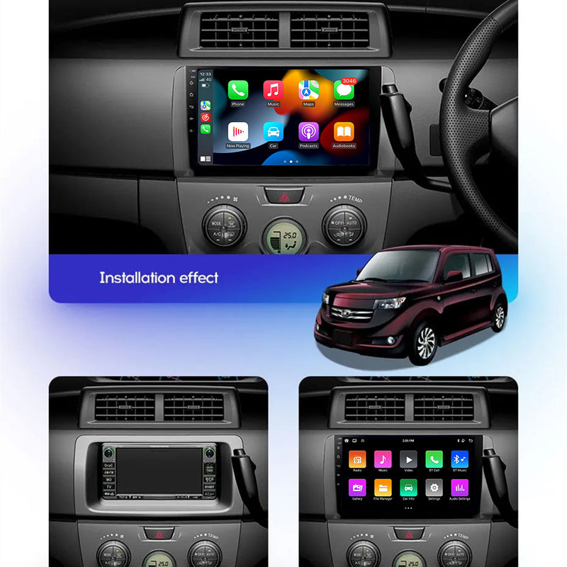 RoverOne Car Stereo Radio Bluetooth CarPlay GPS Navigation for Toyota BB 2 QNC20 2005 - 2016
