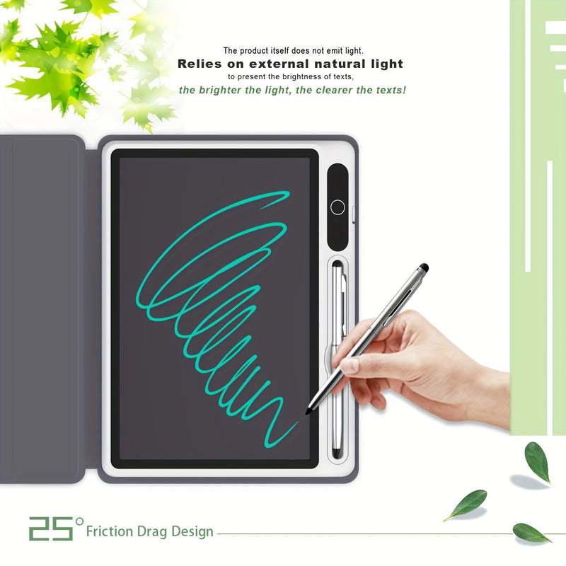 LCD Writing Tablet Notebook, Reusable Electronic Drawing Board with Protective Case, Paperless Doodle Pad for Writing, Painting, Creation & Work