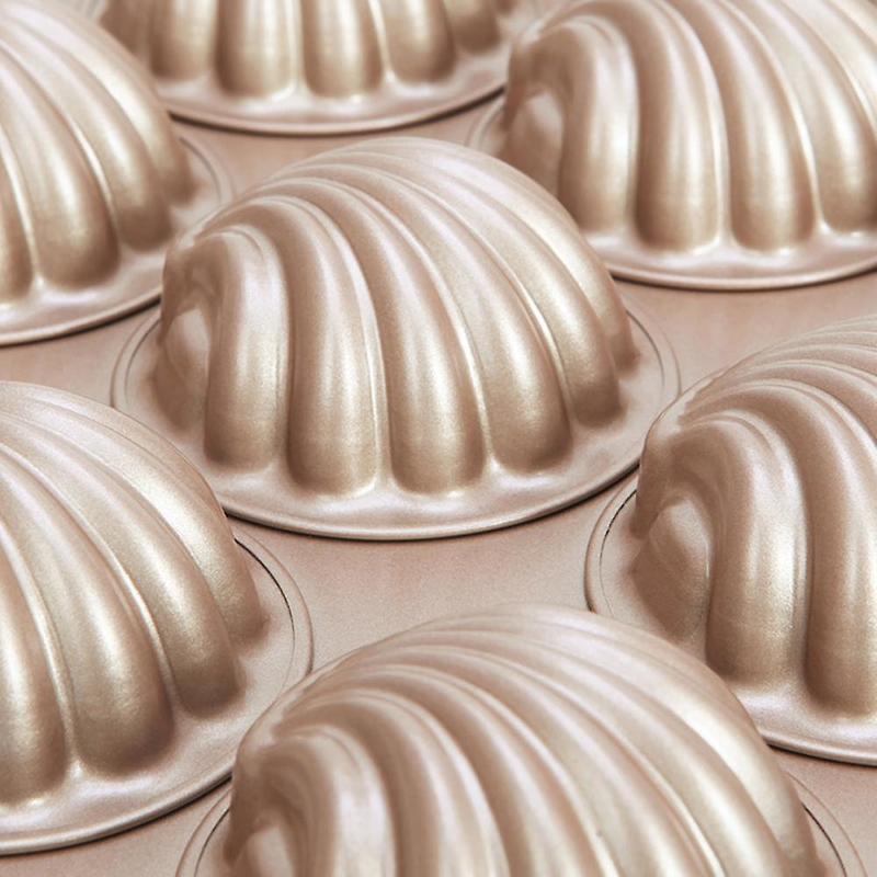 12 non-stick boxes for baking cakes Madeleine