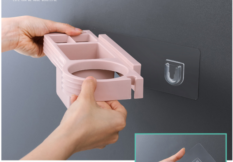 Hairdryer Stand Punch Free Hairdryer Stand for Hotel Bathroom