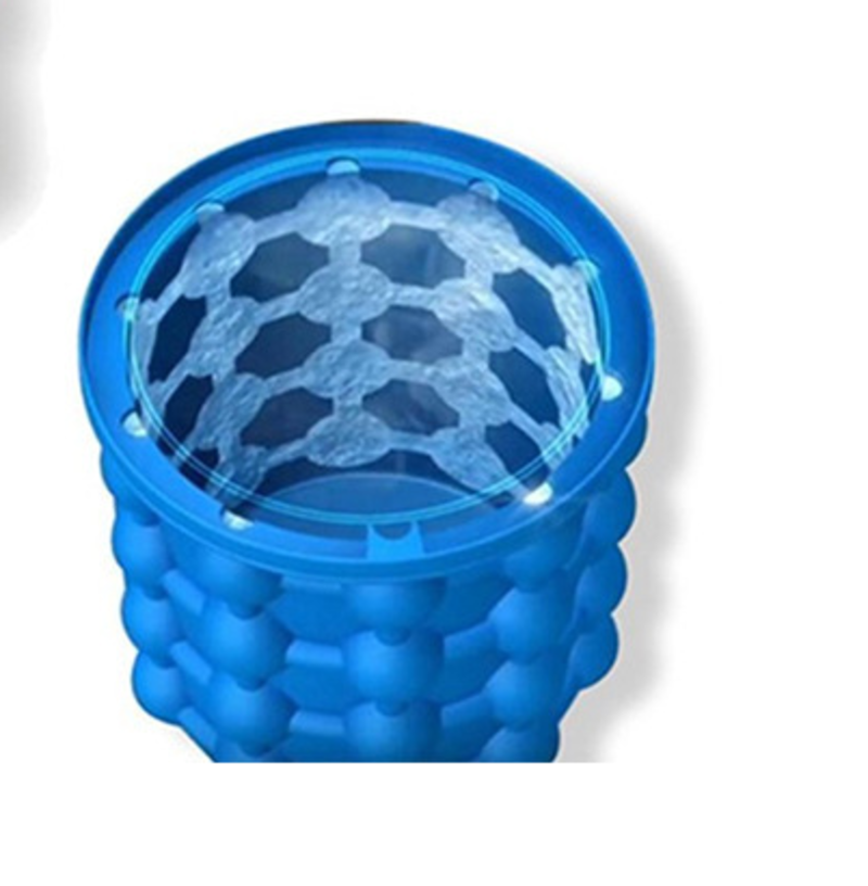 Silicone Ice Crusher Portable Ice Wine Crusher Bucket