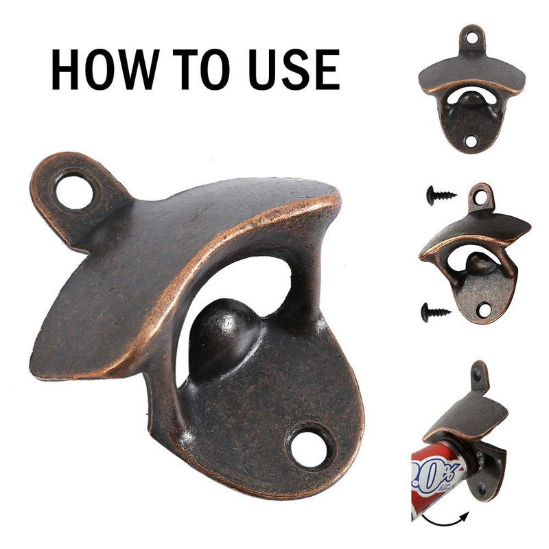 Bottle Opener Wall Mounted Bottch Rustic Vintage Style