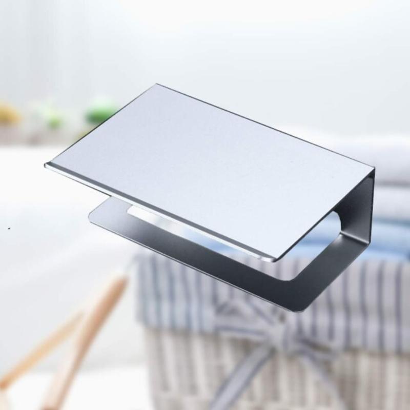 Aluminum Bible Roll Shelf Canvas Wall Storage Phone Holder for Bathroom