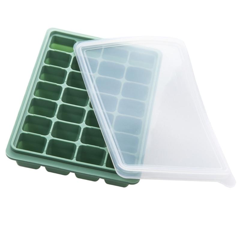 28 Mesh Ice Cube Coffee Freezer Mold Ice Cubes Silicone Mold with Water