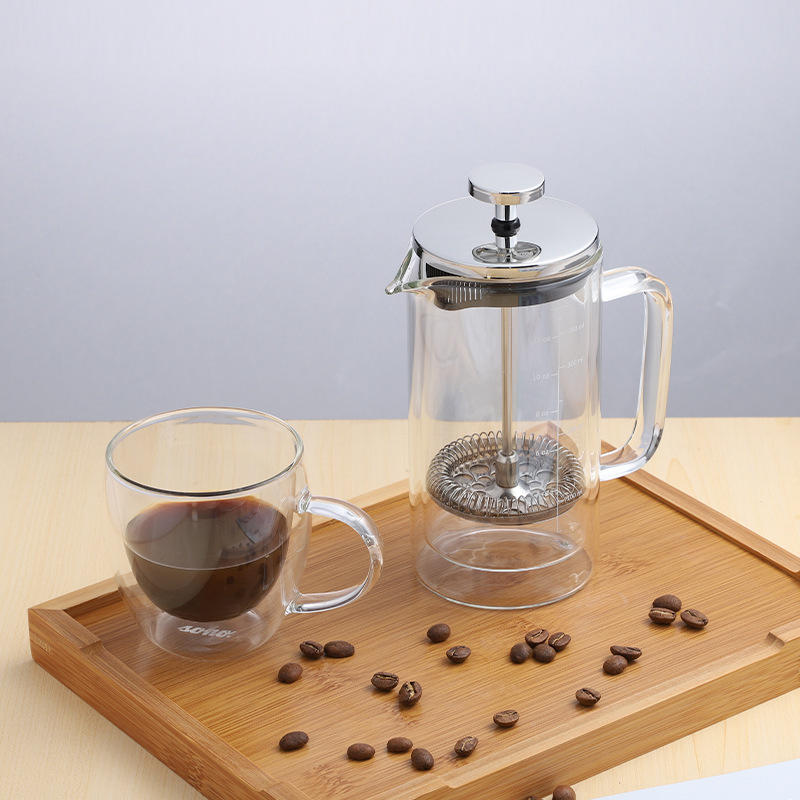 Double Layer French Press Filter Pot