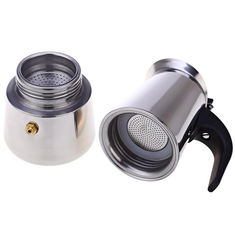 Coffee machine Moka Coffee pot Moka Italian stainless steel filter ESP
