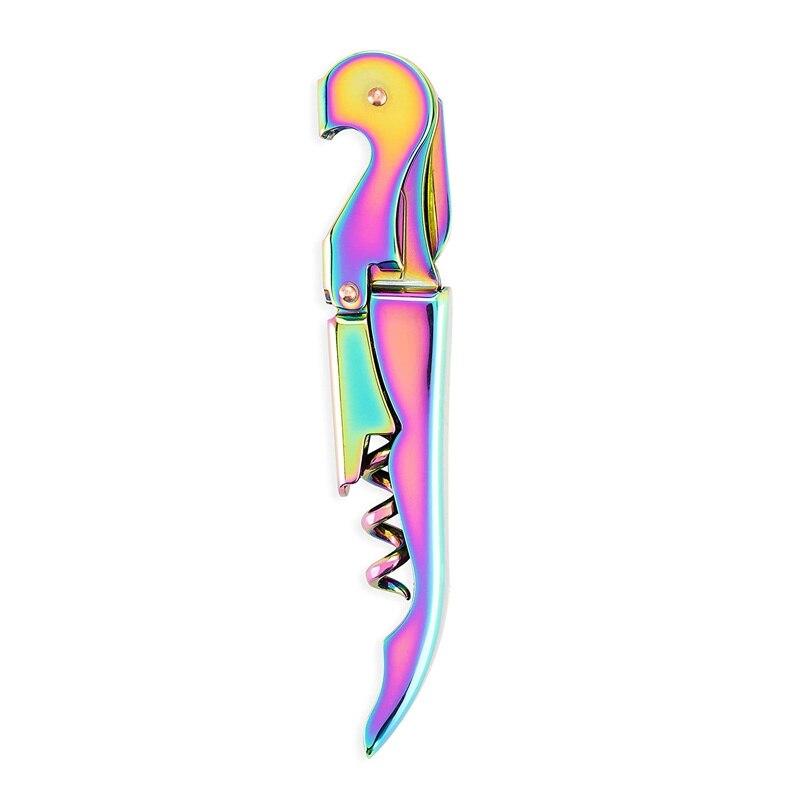 Rose gold rainbow stainless steel double wine bottle Opener