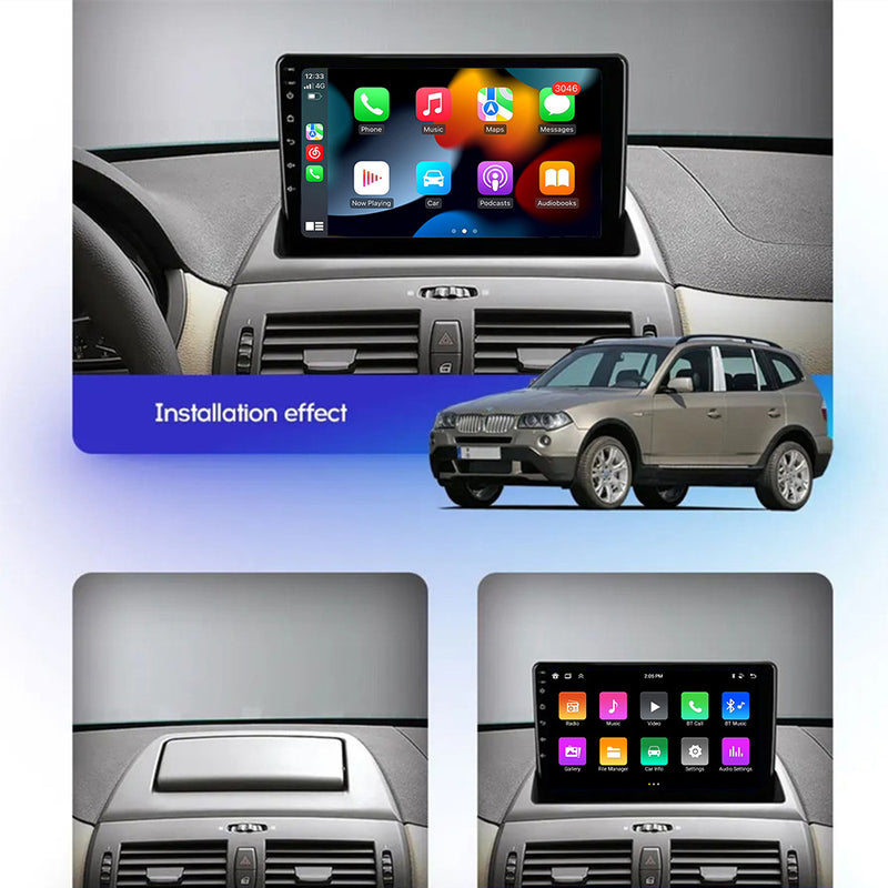 RoverOne Car Stereo Radio Bluetooth CarPlay GPS Navigation for BMW X3 E83 2003 - 2010