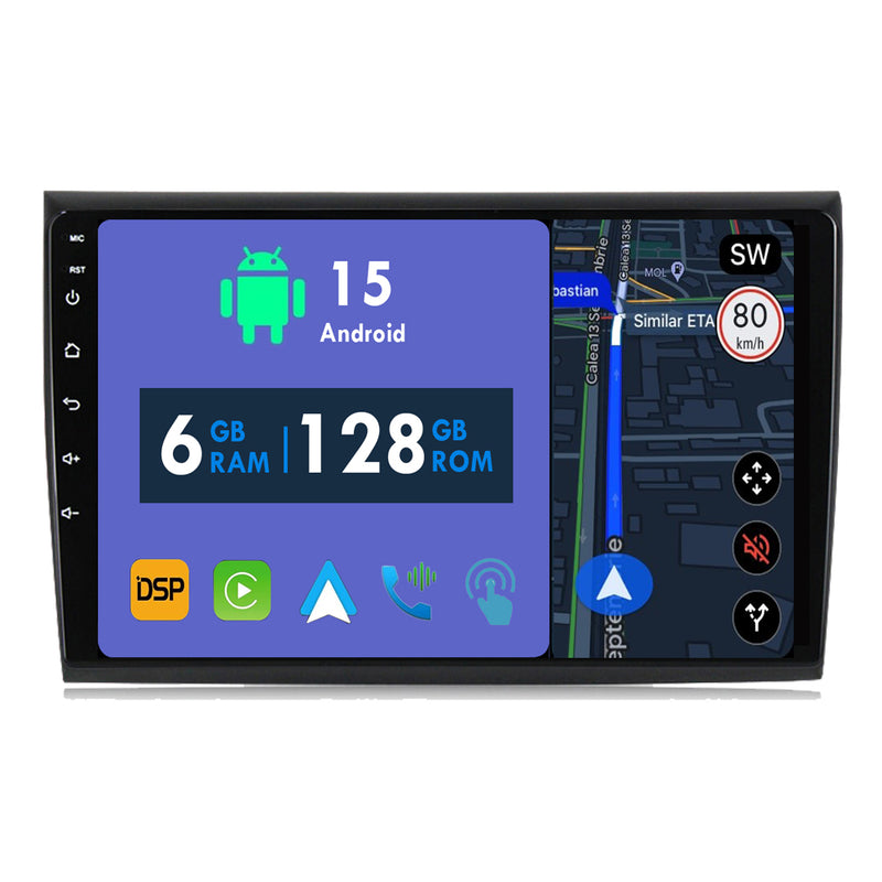RoverOne Car Stereo Radio Bluetooth CarPlay GPS Navigation for Fiat Bravo 198 2 II 2007 - 2014
