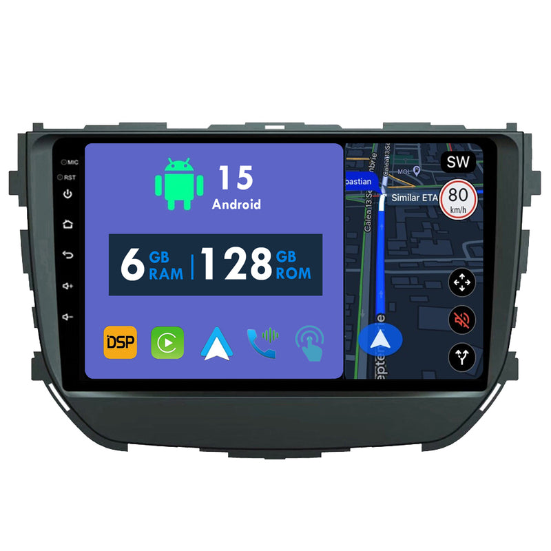 RoverOne Car Stereo Radio Bluetooth CarPlay GPS Navigation for Suzuki Vitara Brezza 2016 - 2019
