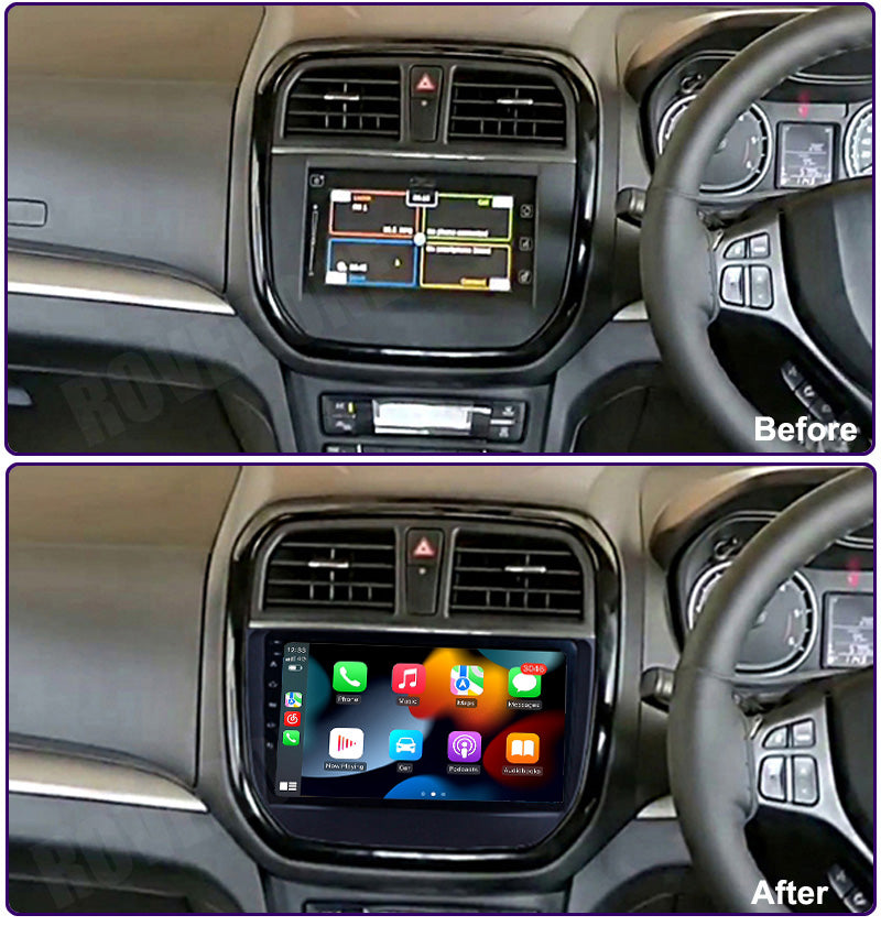 RoverOne Car Stereo Radio Bluetooth CarPlay GPS Navigation for Suzuki Vitara Brezza 2016 - 2019