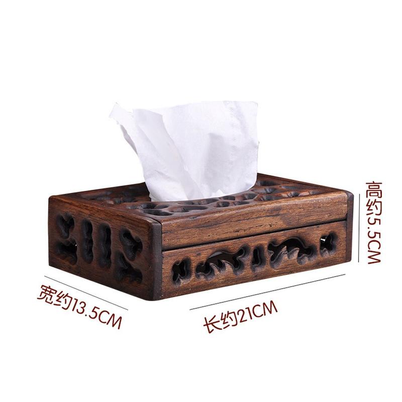 European Retro Style Thai Creative Living Room Wooden Napkin Box