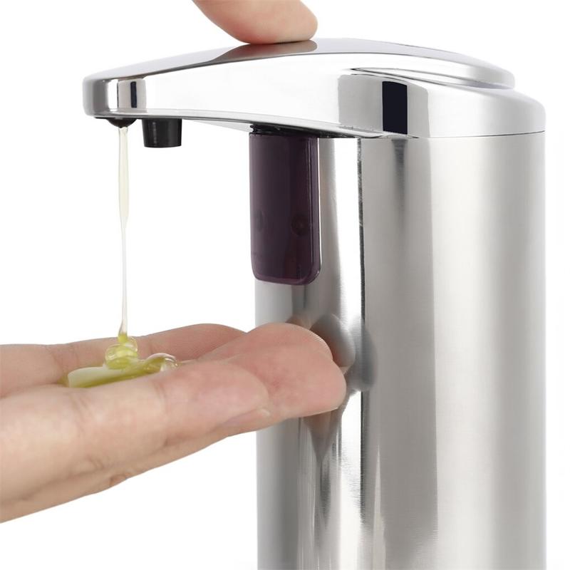 Automatic soap dispenser 250ml stainless steel