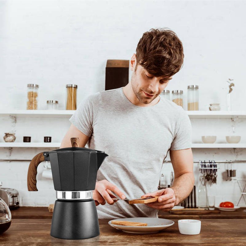 Comfortable Aluminum Coffee Pot Moka Espresso 150ML