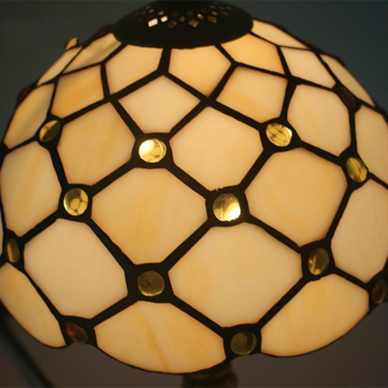 Retro Bar Night Lamp Night Lamp Yellow Glass Lamp Resin Makeup Table