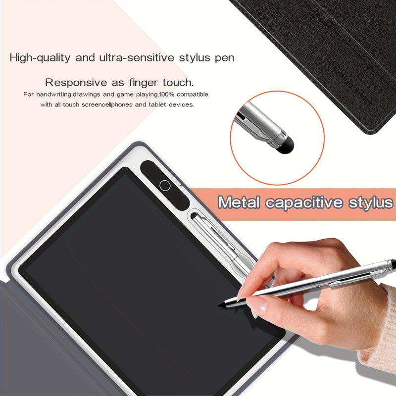 LCD Writing Tablet Notebook, Reusable Electronic Drawing Board with Protective Case, Paperless Doodle Pad for Writing, Painting, Creation & Work