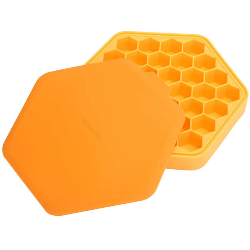 Reusable Ice Cube Machine 37 Trays For Grid Ice Polygon Silicone Ice Cube Tray