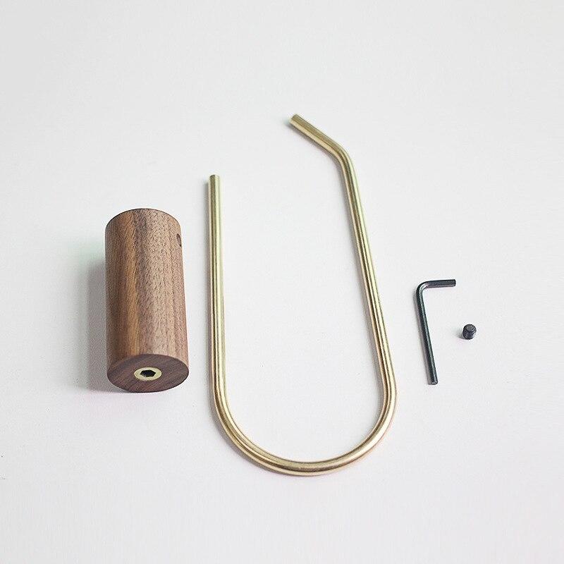 Nordic solid brass bathroom towel hanger