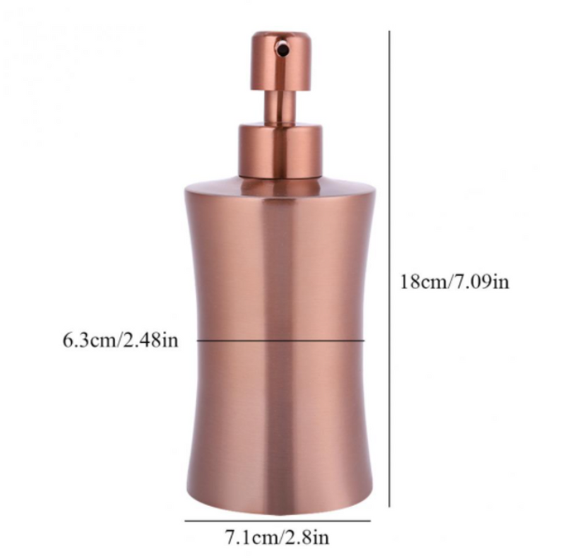 Liquid Soap Dispenser 400ml 304 Stainless Steel Shampoo Balm Dispenser