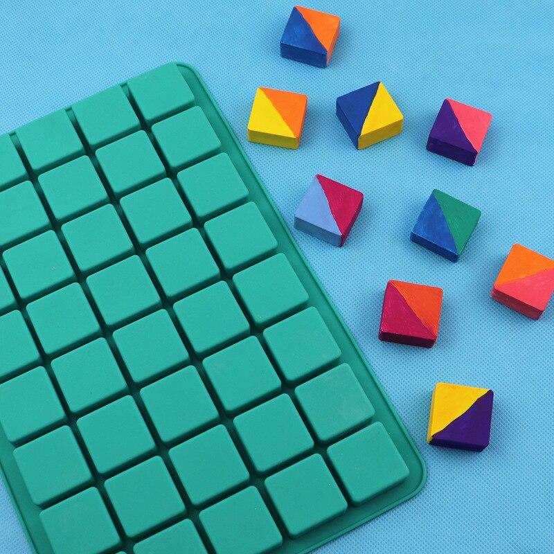Mini 40 Grids Food Grade Silicone Molds Chocolate Ice Cream Ice - 1 PCS
