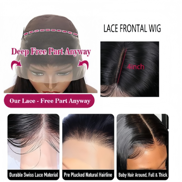 Marigold Peruvian / Brazilian Human Hair Curls Full Frontal Wig.